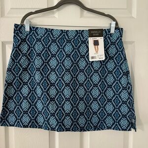 Rafaella Geometric Blue Women's Pencil Skirt